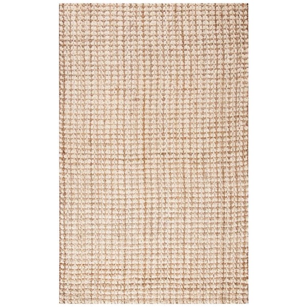 SAFAVIEH Natural Fiber Ivory/Beige 4 ft. x 6 ft. Geometric Area Rug