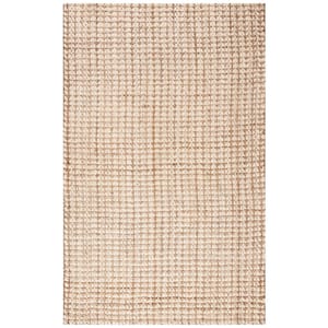 Natural Fiber Ivory/Beige 6 ft. x 9 ft. Geometric Area Rug