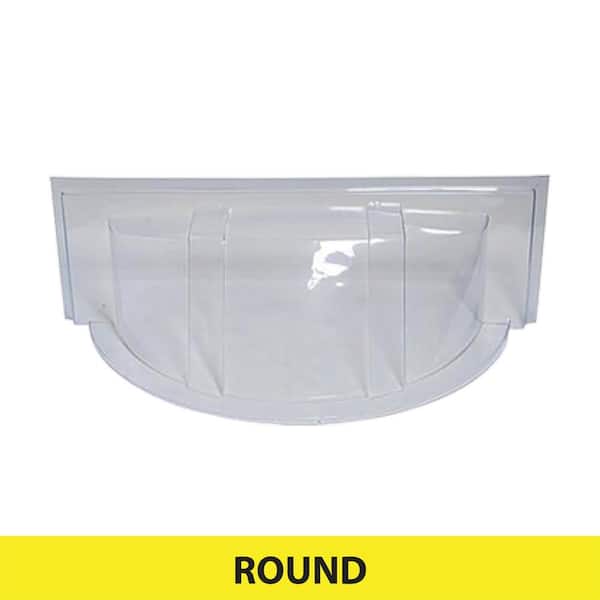 SHAPE PRODUCTS 39 in. x 17 in. Plastic Round Window Well Cover