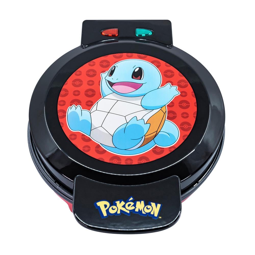 Uncanny Brands Pokemon 900 W 'Squirtle' Black American Round Waffle Maker