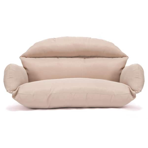 Leisuremod 47 in. x 27 in. Outdoor Swing Cushion in Beige