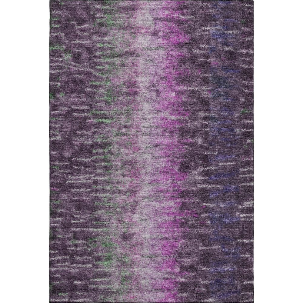 Mayfield Premium Machine Washable Abstract AMF2318 Eggplant 5 ft. x 7 ft. 6 in. Area Rug price history on PriceWatchPro