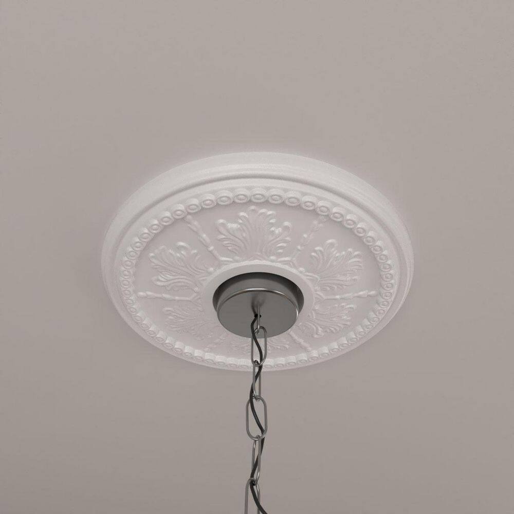 Primed White 26.5" Round Ceiling Medallion