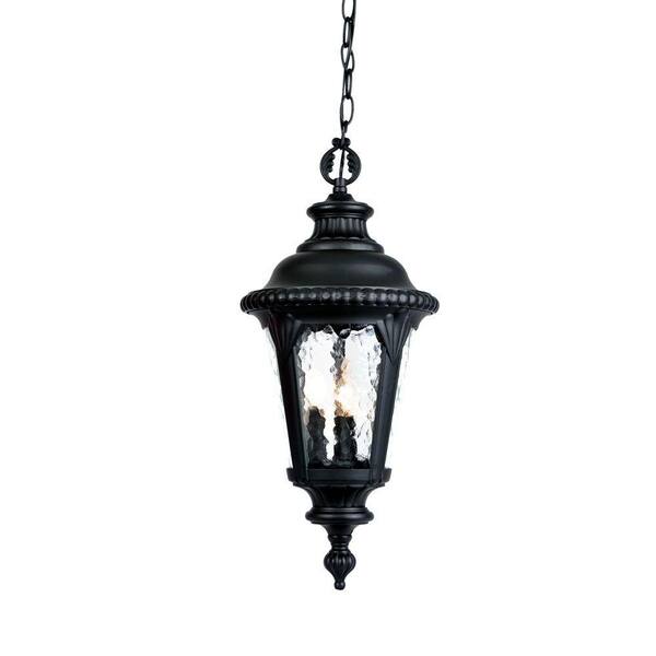 Acclaim Lighting Surrey Collection 3-Light Matte Black Outdoor Hanging Light Fixture