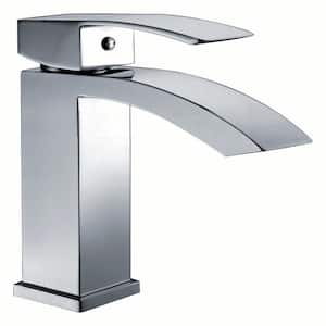 Single Hole Single-Handle Low-Arc Bathroom Faucet in Chrome