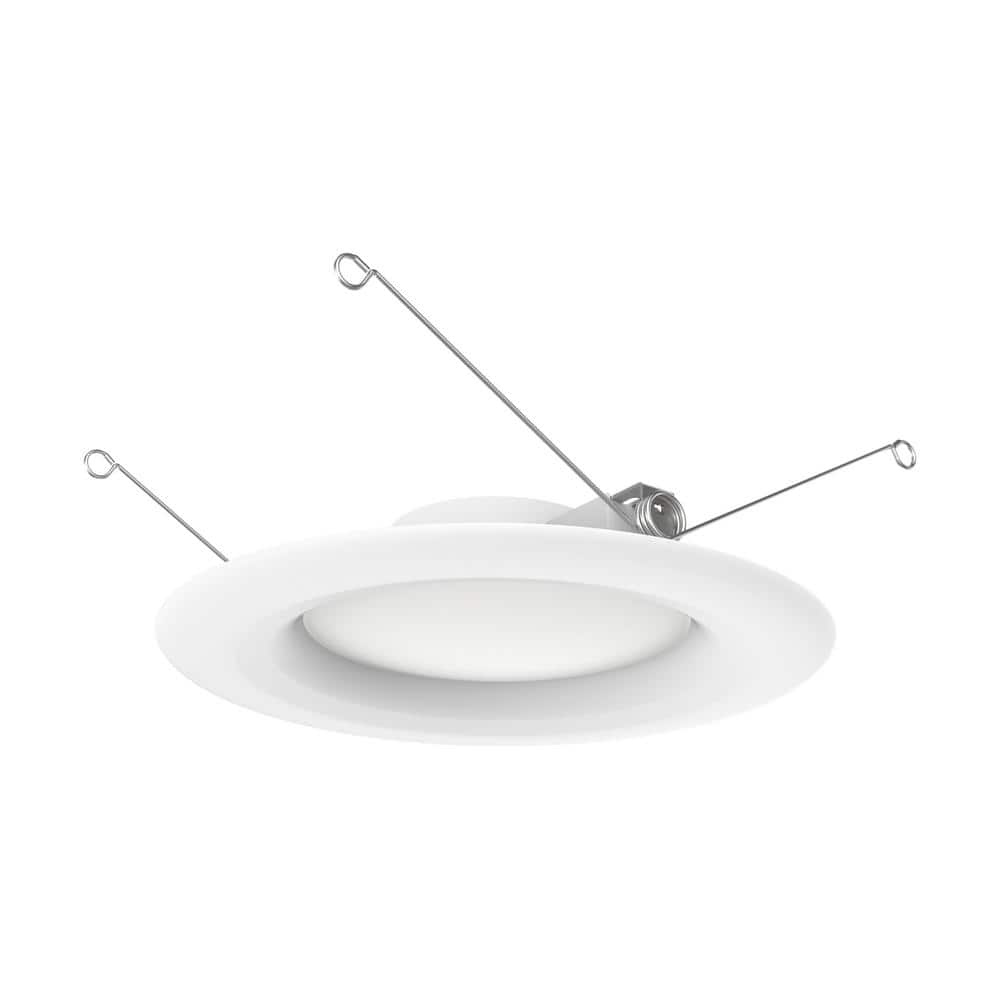 6 in. Canless 3000K Warm White New Construction or Remodel Dimmable Integrated LED Recessed Light Kit (6-Pack) price history on PriceWatchPro