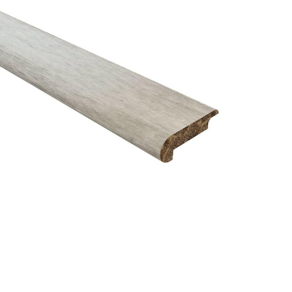 Unbranded Hardwood Trim Strand Woven Bamboo Juniper Hills 0.438 in. T x 2.17 in. W x 72 in. L Bamboo Overlap Stair Nose Molding