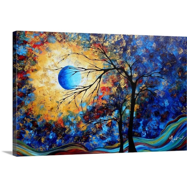 GreatBigCanvas Blue Design by Megan Duncanson Canvas Wall Art, Multi-Color