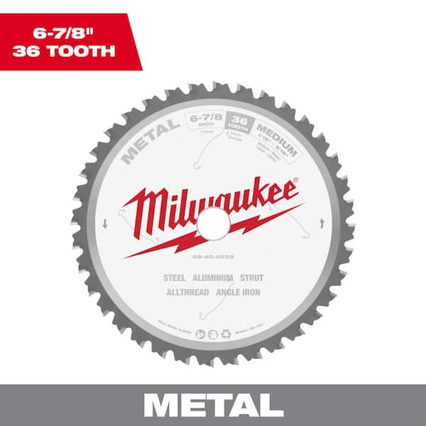 Milwaukee 6-7/8 in. x 36 Carbide Teeth Metal Cutting Circular Saw Blade