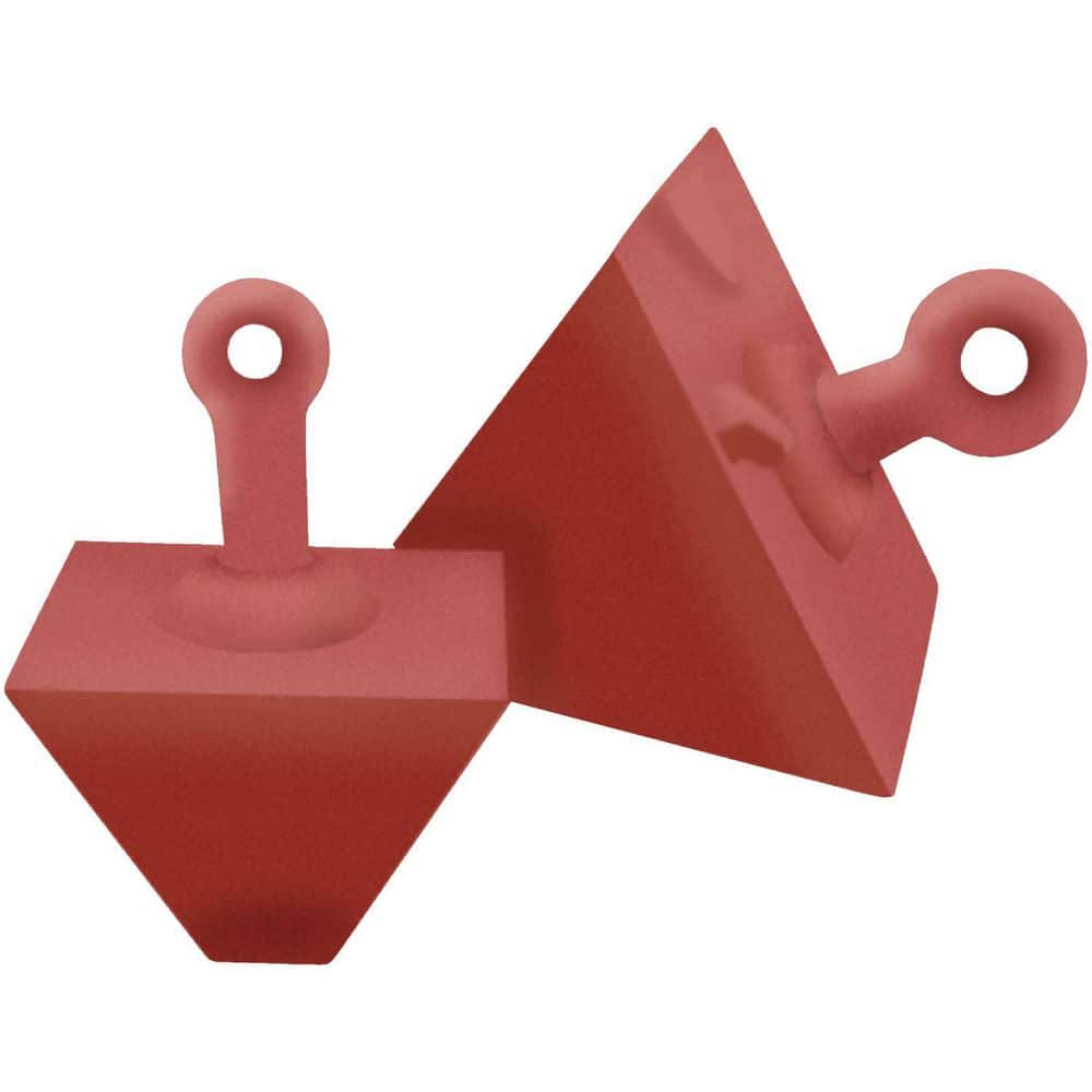 Red Cast Iron 50 lb Pyramid Boat Anchor
