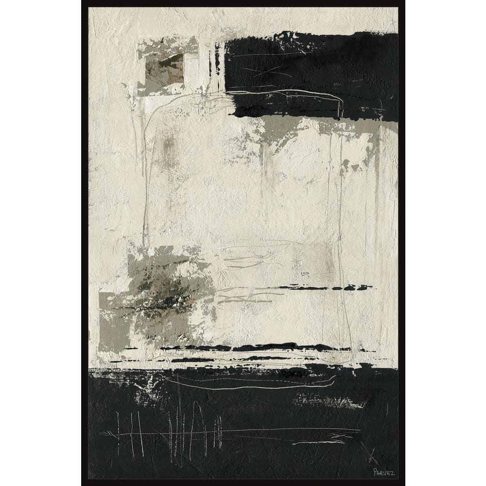 Sense of Isolation by Parvez Taj Floater Framed Canvas Abstract Art Print 1
