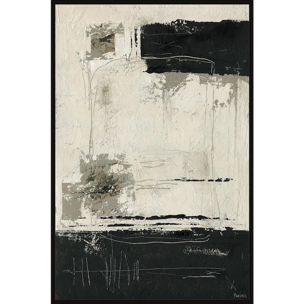 Unbranded "Sense of Isolation" by Parvez Taj Floater Framed Canvas Abstract Art Print 30 in. x 20 in.