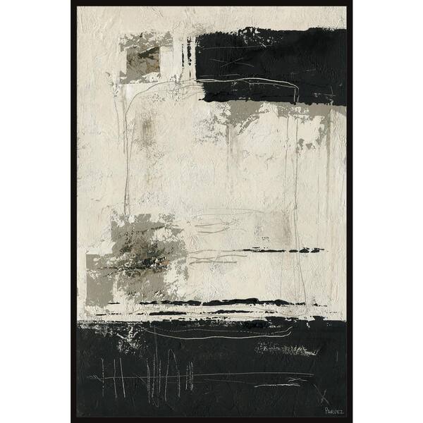 Unbranded "Sense of Isolation" by Parvez Taj Floater Framed Canvas Abstract Art Print 45 in. x 30 in.