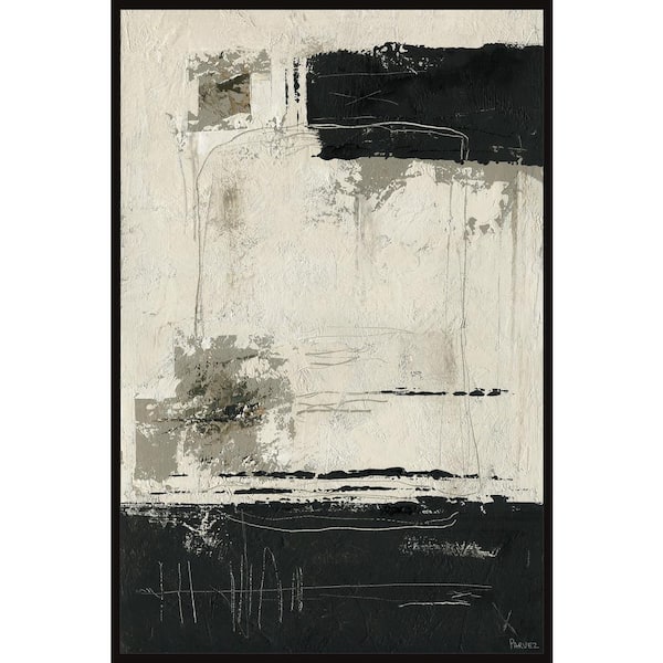 Unbranded "Sense of Isolation" by Parvez Taj Floater Framed Canvas Abstract Art Print 60 in. x 40 in.