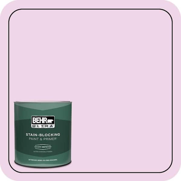 BEHR ULTRA 1 qt. #P110-1 All Made Up Extra Durable Semi-Gloss Enamel Interior Paint & Primer