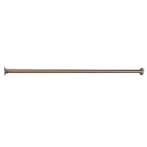 84 in. Straight Shower Rod in Brushed Nickel