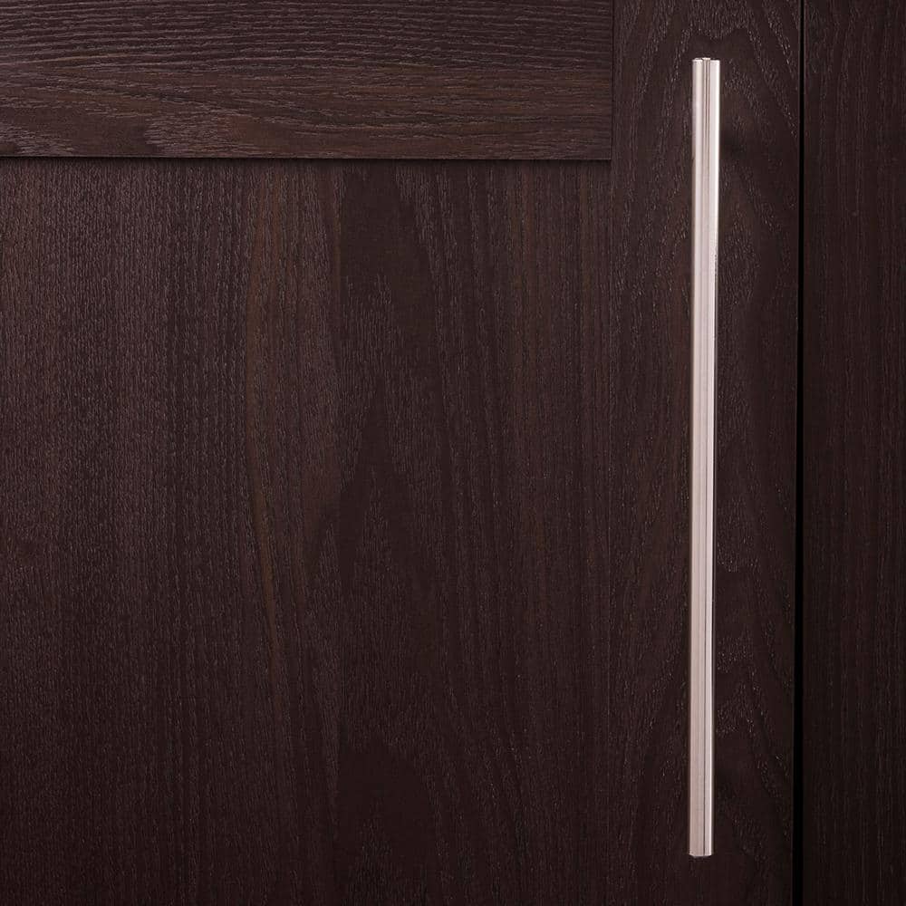 Chrome Bar Pull Kitchen Cabinet Handles with Mounting Hardware