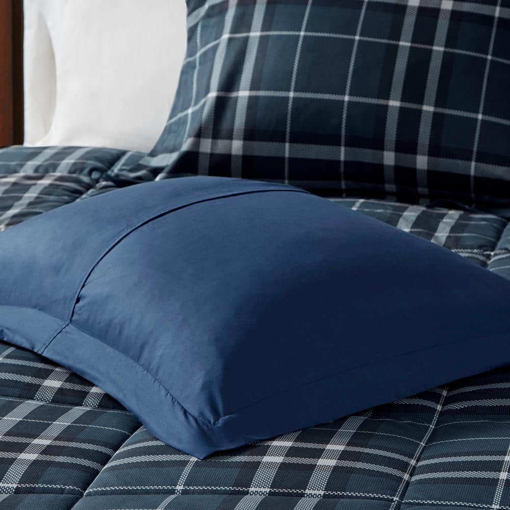 King Navy Down Alternative Microfiber Comforter Set
