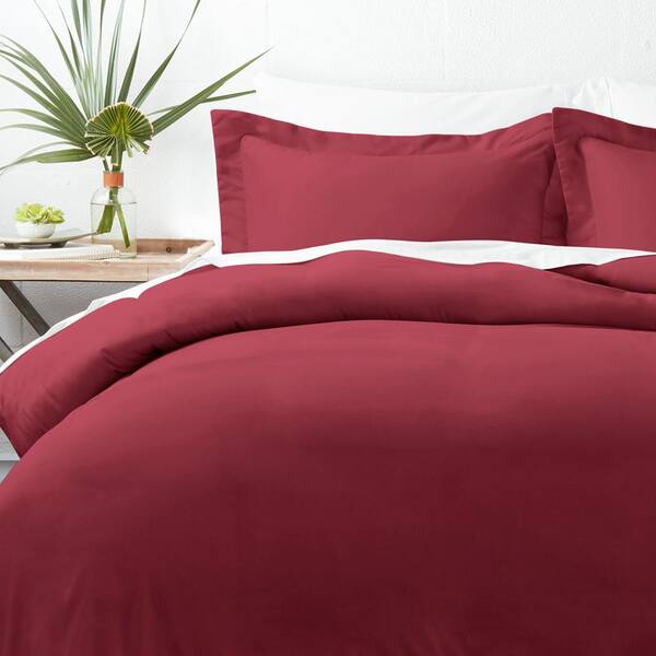 maroon duvet cover queen