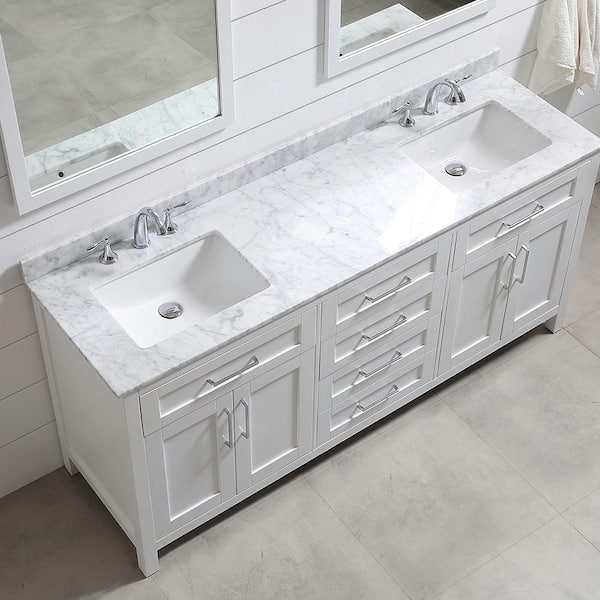 Home Decorators Collection Riverdale 72, Double Sink Vanity Top 72