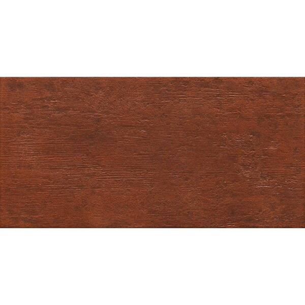 Marazzi Riflessi Di Legno 23-7/16 in. x 11-11/16 in. Cherry Porcelain Floor and Wall Tile (9.51 sq. ft. / case)