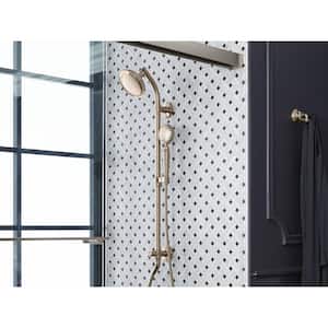 Artifacts 1-Spray Patterns 2.5 GPM 6 in. Wall Mount Fixed Shower Head in Vibrant Titanium