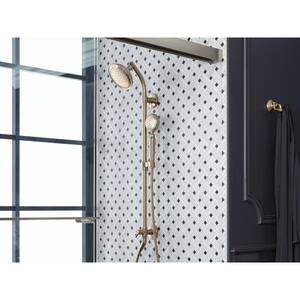 Artifacts 1-Spray Patterns 1.75 GPM 6 in. Wall Mount Handshower Fixed Shower Head in Vibrant Titanium