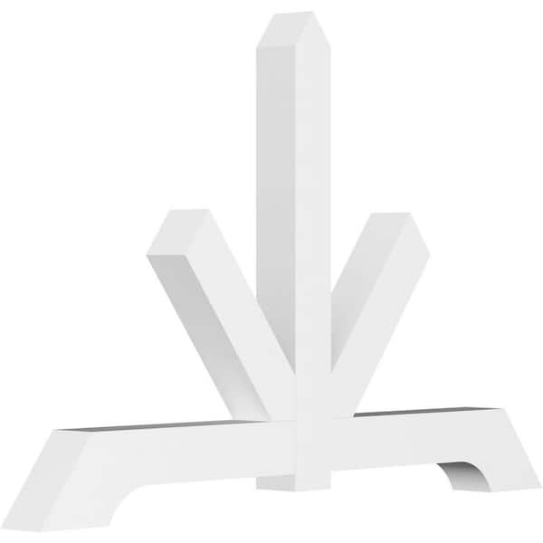 Ekena Millwork Vanguard 84 in. W x 56 in. H x 6 in. D Signature Polyurethane Bracket