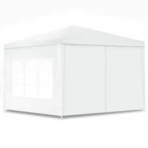 Modern 10 ft. x 10 ft. White Canopy Party Waterproof Sun-Proof
