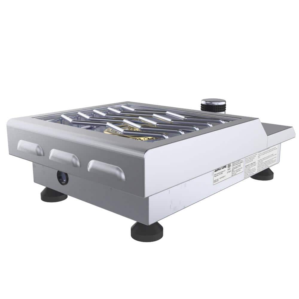 13-inch Stainless Steel Countertop or Drop-in Gas Burner