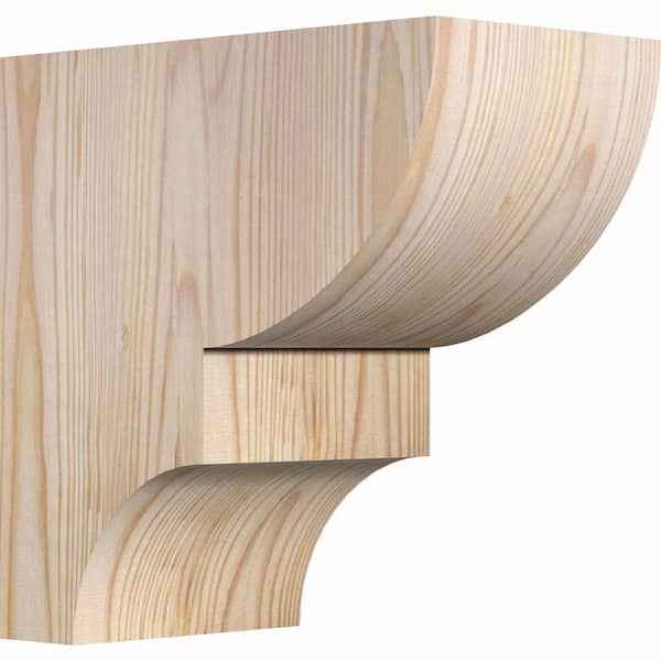 Ekena Millwork 5-1/2 in. x 10 in. x 10 in. Douglas Fir Ridgewood Smooth Corbel