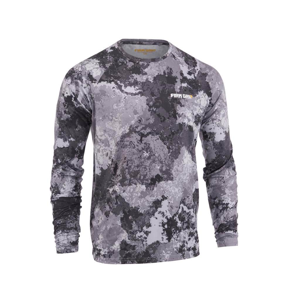 Camouflage Raglan Pattern: Military Grey T-shirt, Camo Print Tee