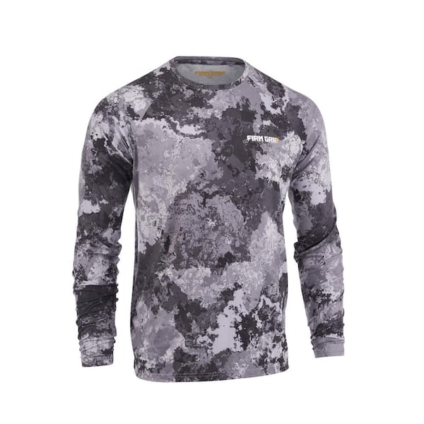 Man's Long Sleeve Fishing Shirts Camouflage UV Protection Mesh T