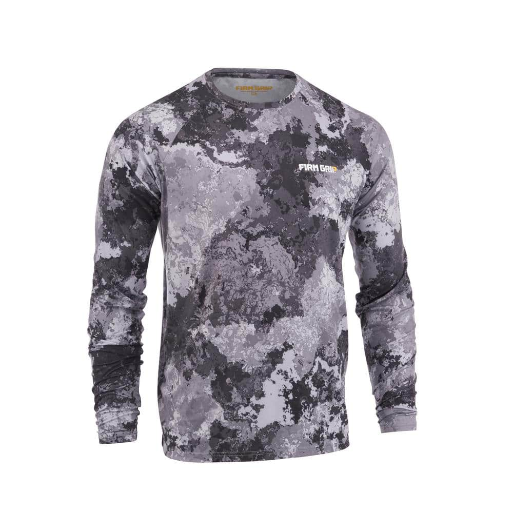 FIRM GRIP Men's X-Large Gray Veil Camo Tac Gray Long Sleeve Performance  Shirt 63638-012 - The Home Depot