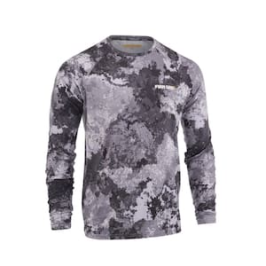 Men's XX-Large Veil Camo Tac Gray Long Sleeve Performance Shirt
