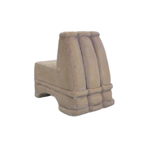 MPG 2.5 in. W Composite Pot Feet in French Limestone (Set of 4)