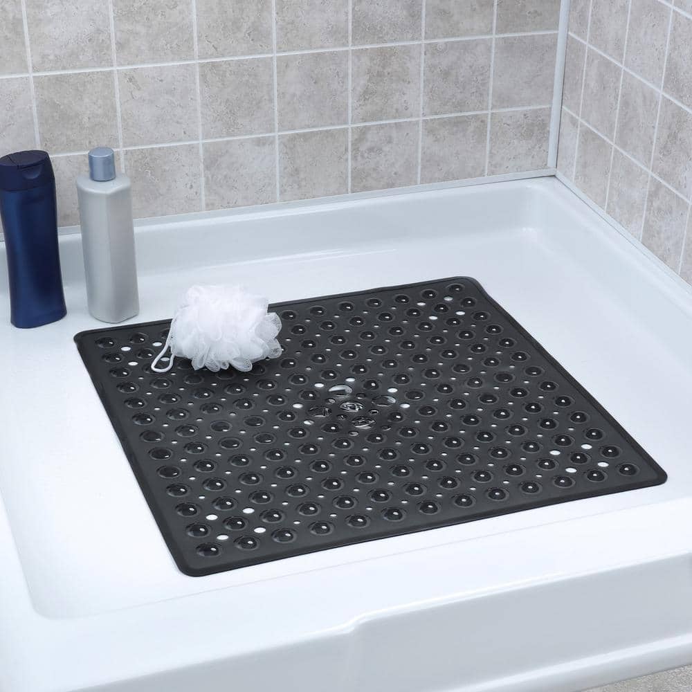 1pc Bathroom Rectangle Anti-slip Shower, Water Resistant Mat