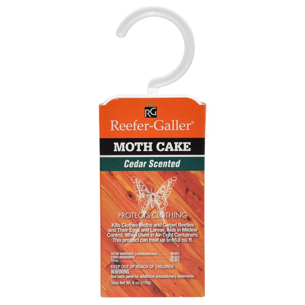 Enoz Moth Cake - (6 Pack) 6 oz - Moth Cake Easily Hangs in Closets and  Garment Bags - Treats 6.25 Cubic Feet - Kills Clothes Moths, Carpet  Beetles