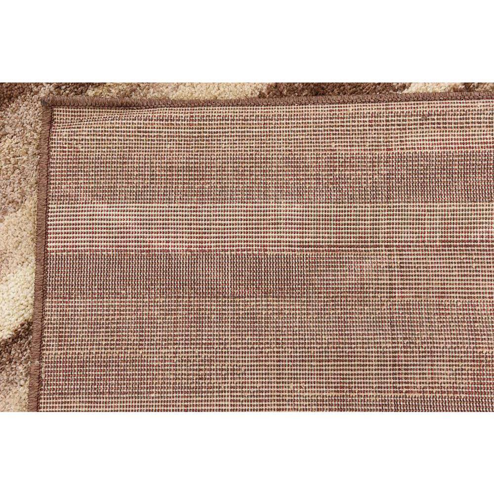 Equinox Harvest Beige & Dark Brown Geometric Area Rug 5' x 8'