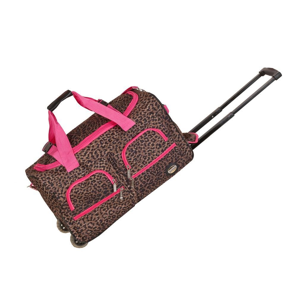 Voyage 22 in. Rolling Duffle Bag, Pinkleopard