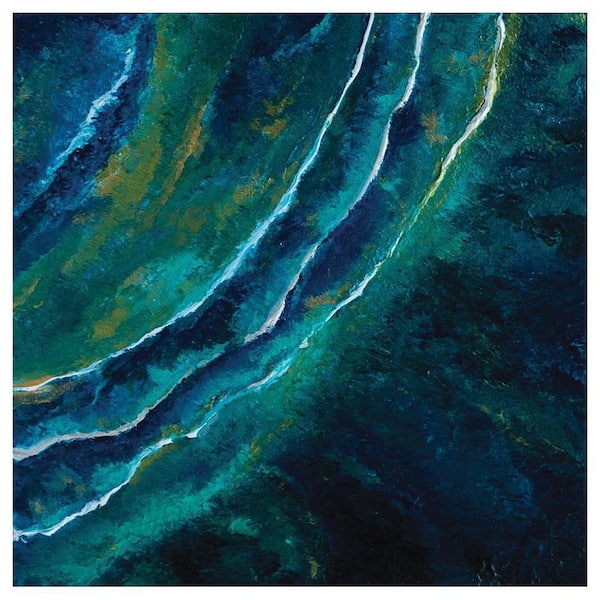 VENICE BEACH Collections Abstract Art Faces by Sarah Wahl 1-Piece Unframed Canvas Drawing Print Abstract Print 30 in. x 30 in.