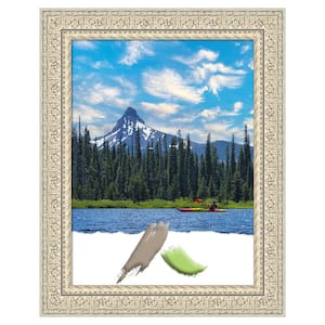 Fair Baroque Cream Wood Picture Frame Opening Size 18 x 24 in.