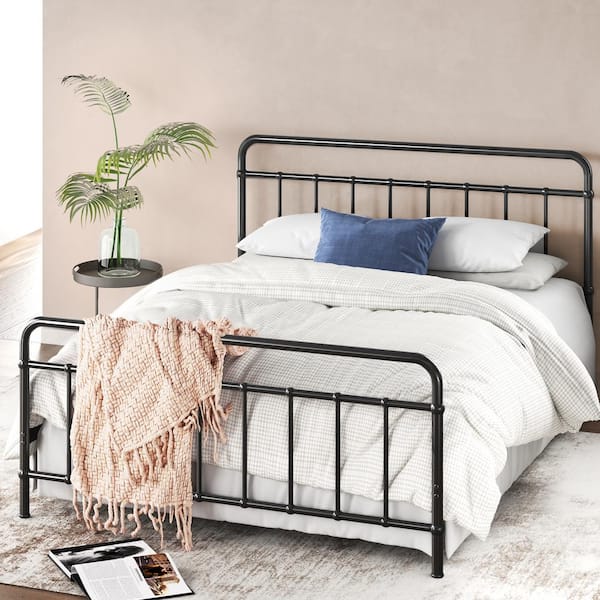 Zinus Florence Black Metal Twin, How Much Are Iron Bed Frames