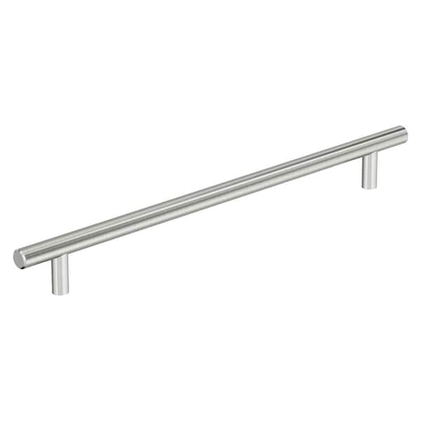 Amerock Bar Pulls Hollow 10-1/16 in. Modern Stainless Steel Bar Cabinet Pull