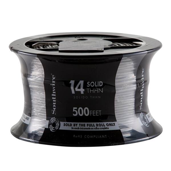 thumbnail image 2 of Paladin 14 Gauge Solid Copper Wire - 500ft Roll, White THHN/THWN, UL Listed 2 of 4