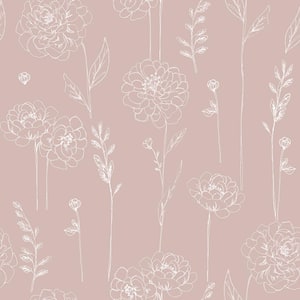 Pink Maisey Peel and Stick Wallpaper