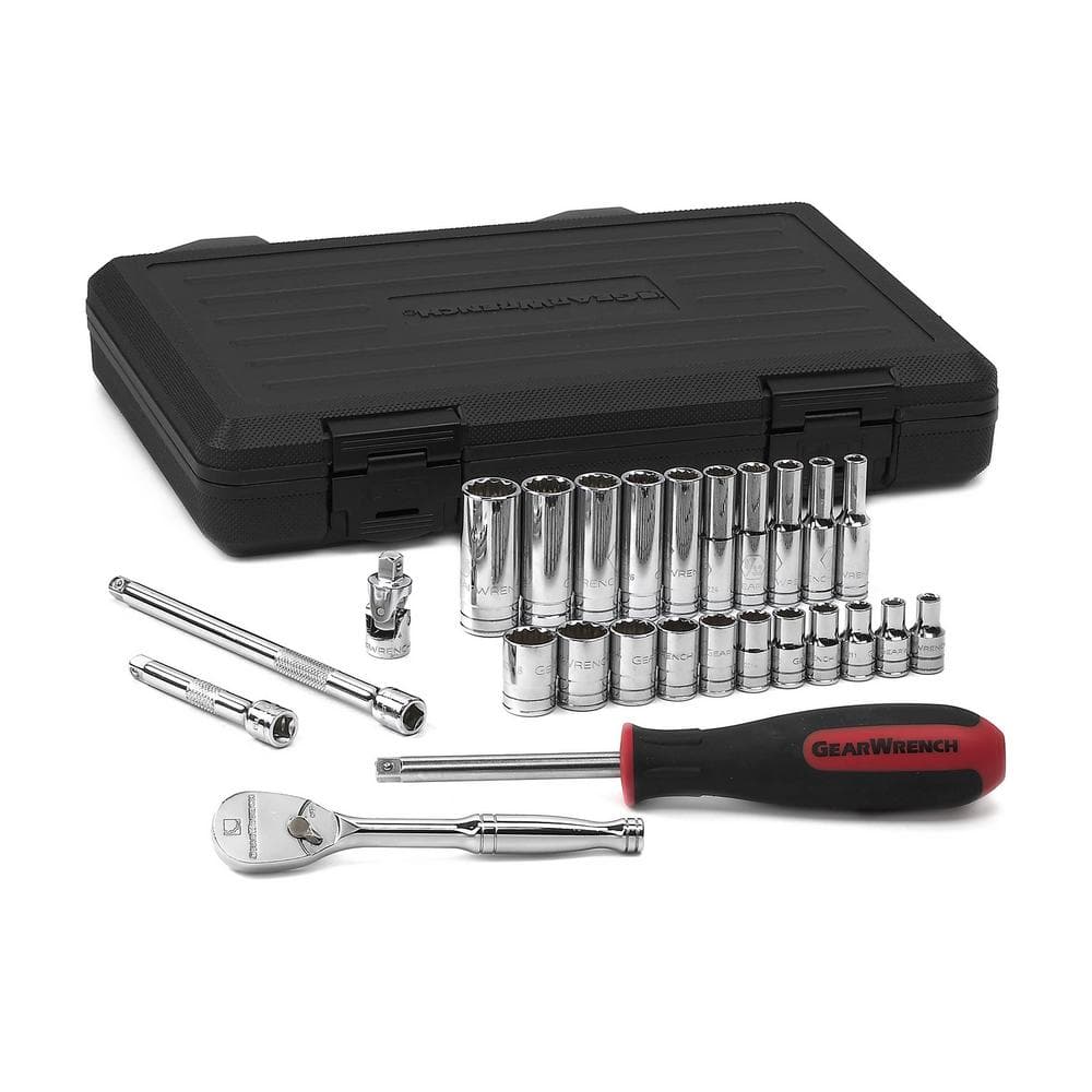 GEARWRENCH Ratcheting Wrench Serpentine Belt Tool and Socket Set (15-Piece)  3680D - The Home Depot