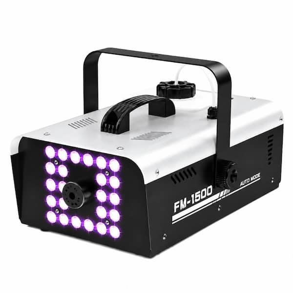 1500-Watt 2-Liter Halloween Fog Machine with 24 LED Strobe Lights and Wired and Wireless Remote Controls