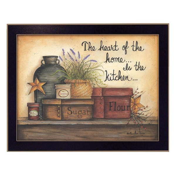 Charlie Heart of the Home 1-Piece Framed Wall Art 14 in. x 18 in.