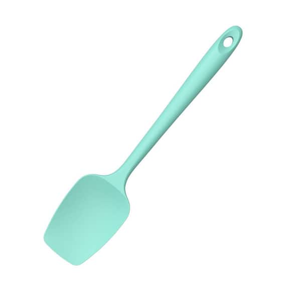 Aqua Sky Heat Resistant Silicone Spoon Spatula 600°F Flexible Cooking Utensil Scratch-Proof for Non-Stick Mixing